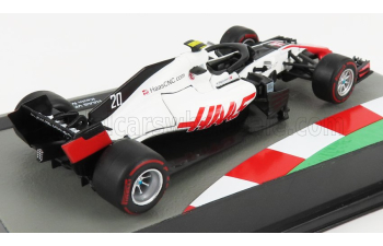 HAAS F1 Fw18 Team Haas №20 Season (2018) Kevin Magnussen, White Red Black