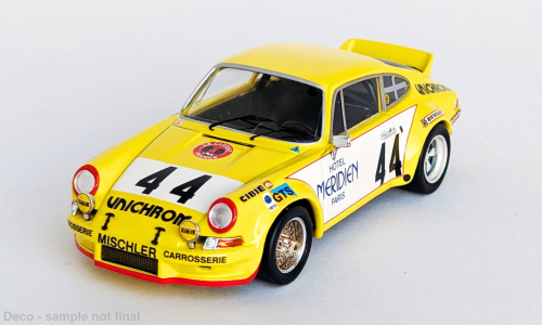 PORSCHE Carrera RSR, 24h Le Mans #44 J.F.Piot/P.Zbinden (1973), yellow