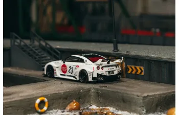 NISSAN GT-R (R35) LB-Silhouette Works #23 (2026), white 