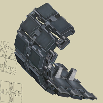 Сборная модель Ariete MBT Workable Track Link Set