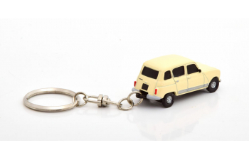 RENAULT 4L key ring, creme silver