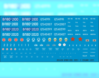 Декаль для ВЛ80С (NP21)