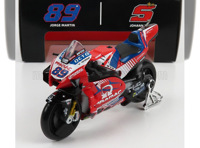 DUCATI Desmosedici Gp21 Pramac Racing Team №89 Motogp (2021) Jorge Martin, Red