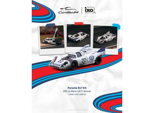 Porsche 917 KH 24h Le Mans #22 Winner, white 1971