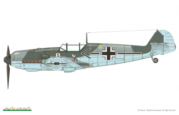 Сборная модель Немецкий истребитель Messerschmitt BF.109 E-3 ProfiPACK