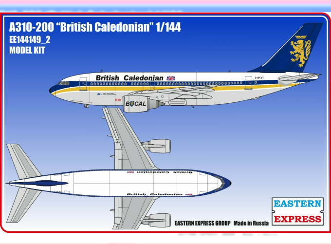 Сборная модель Авиалайнер А310-200 British Caledonian