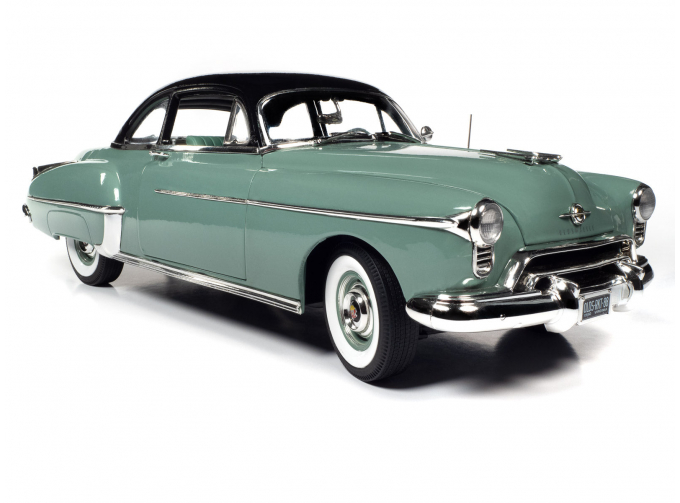 OLDSMOBILE 88 Rocket 88 (1950), Alder Green Metallic Black Enamal (зеленый с черным)