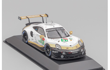 PORSCHE 911 RSR #91 Weltmeister WEC SuperSeason 2018 / 2019 24hLeMans, white / gold / black