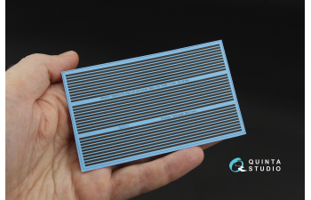 3D Декаль Черные полосы / ватерлинии. Ширина 1,0 мм, длина 2820 мм. (для всех моделей)