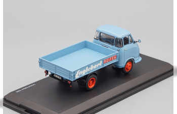 HANOMAG Kurier Pritsche/Plane Englebert Reifen, blue / grey