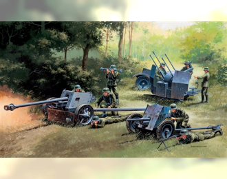 Сборная модель Немецкие орудия PAK35 - PAK40 - FLAK38