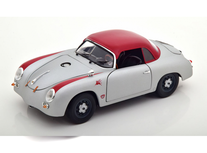 PORSCHE 356 Spider Hard-top Closed Outlaw (1952), Silver Red