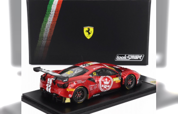 FERRARI 296 Gt3 3.0l Twin Turbo V6 Team Harmony Racing №52 Fia Gt World Cup Macau (2023) Weian Chen, Red Met White