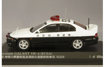 MITSUBISHI Galant VR4 (EC5A) *High Way Police Car Kanagawa 529* (2002), black / white