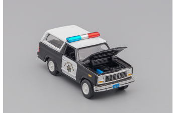 FORD Bronco 1980 Highway Patrol, black / white