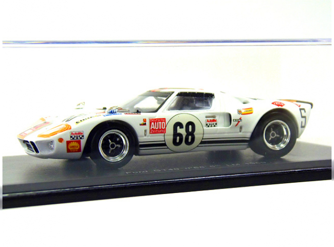 FORD GT40 68 6th LM 1969 R.Joest - H.Kelleners, white