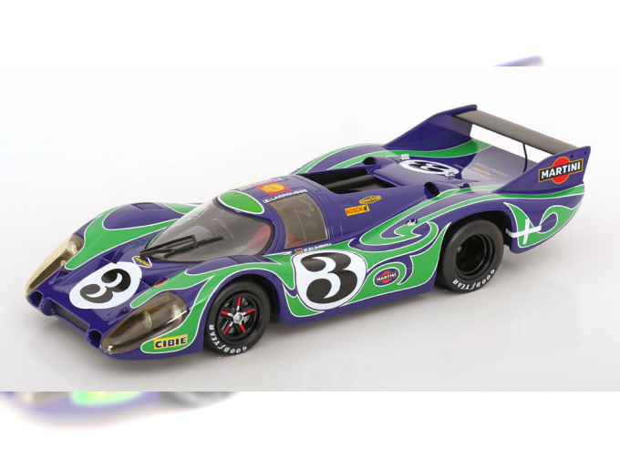 PORSCHE 917 Long Tail №3 24h Le Mans, Larrousse/Kauhsen (1970), Hippie Look