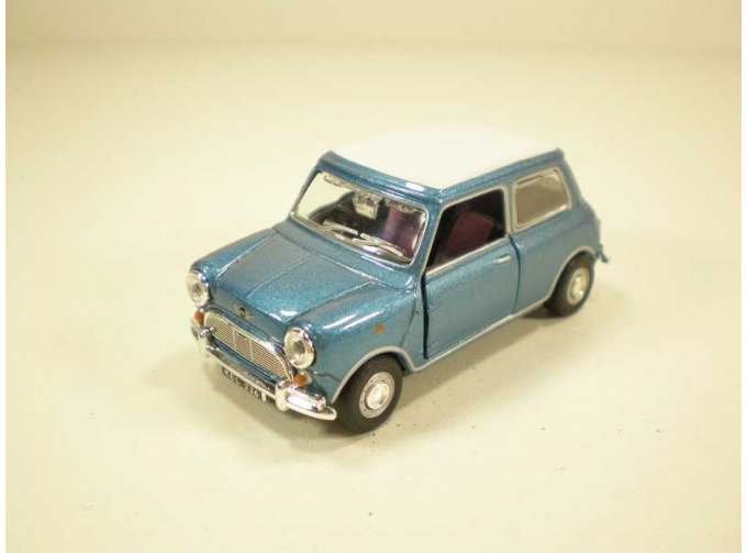 MINI Cooper (откр.двери), синий с белой крышей