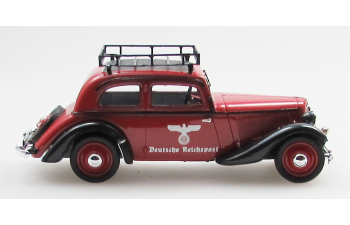 ADLER Trumpf Junior 2 door sedan Reichpost (1934-41), red/black