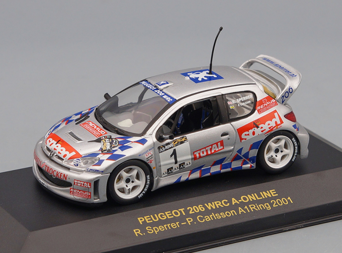 PEUGEOT 206 WRC #1 "A-Online" R.Sperrer Winner A1-Ring Rally (2001)