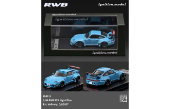 PORSCHE 911 RWB 993, light blue