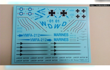 Декаль для F/A-18C Hornet VMFA-212