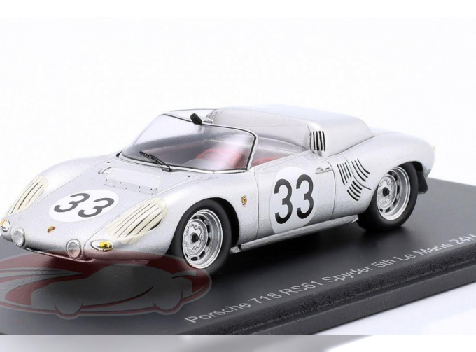 PORSCHE 718/4 RS Spyder №33 Winner Class: sports car 2.0 / 5th 24h LeMans Masten Gregory, Bob Holbert(1961)