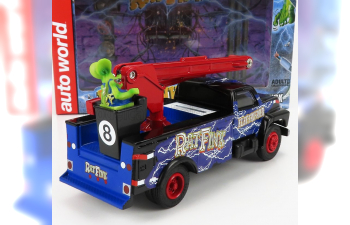 FORD Bucket Truck Crane (1990) - Ratfink - Salvadanaio - Moneybox, Blue Black