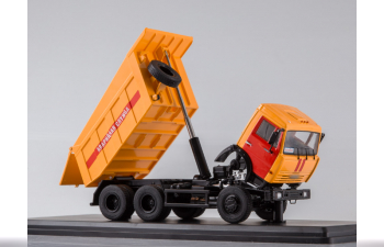 Камский грузовик 65115 аварийная служба самосвал, оранжевый