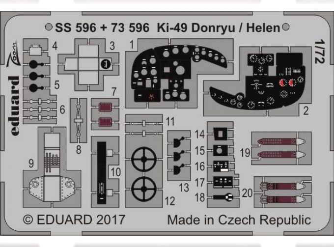 Цветное фототравление для Ki-49 Donryu / Helen