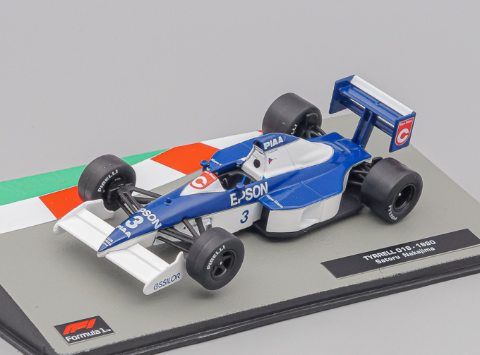TYRRELL F1 018 Ford #3 Season (1990) Satoru Nakajima, Blue White