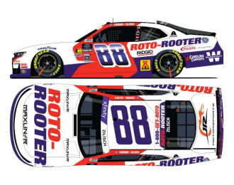 Chevrolet #88 Connor Zilisch *Roto-Rooter*, white/red/blue 2025