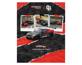 Nissan GT-R (R35) LB Works Type 2 *ADVAN*, black/red 2026