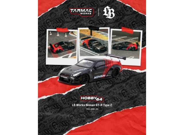 Nissan GT-R (R35) LB Works Type 2 *ADVAN*, black/red 2026