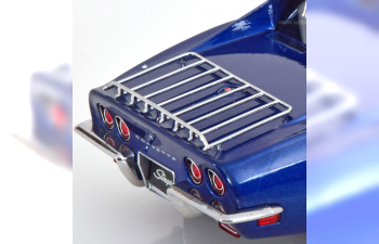 CHEVROLET Corvette C3 with removable roof parts and side pipes (1972), blue metallic