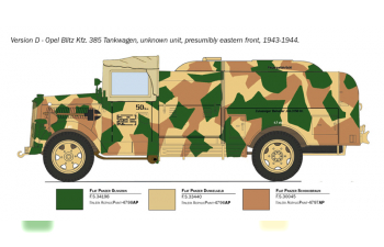 Сборная модель Opel Blitz Kfz385 Tankwagen