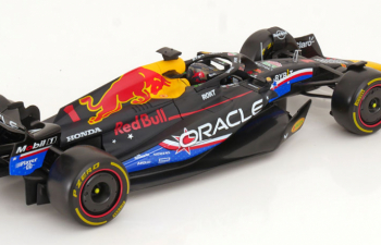 RED BULL F1 Rb19 Team Oracle Red Bull Racing №1 World Champion Winner Austin Usa Gp (2023) Max Verstappen, Matt Blue