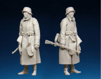 Сборная модель Фигура Немецкий пехотинец (зима)