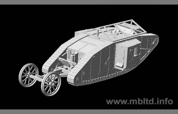 Сборная модель Британский танк Mk I "Male"