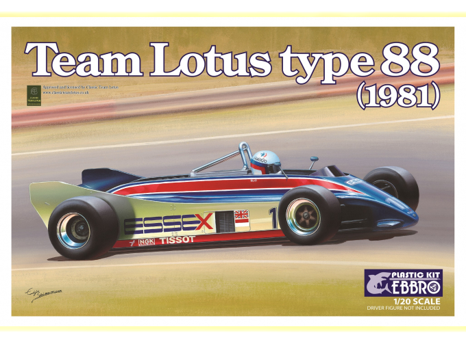 Сборная модель Спортивный автомобиль Team Lotus type 88 1981