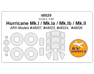 Маска окрасочная для Hurricane Mk.I / Mk.Ib + маски на диски и колеса