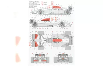 Сборная модель TYRRELL F1 021 N 3 Racing 1993