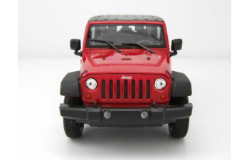 Jeep Wrangler Rubicon 2007 с тентом,красный/черный