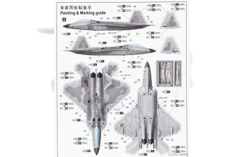 Сборная модель F-22A Raptor