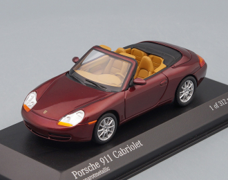 PORSCHE 911 (996) Cabriolet 1998, red metallic