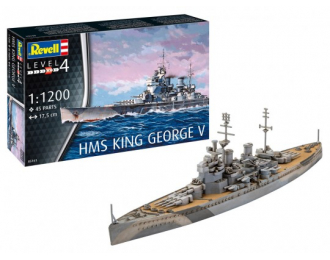 Сборная модель Линкор HMS King George V (подарочный набор)