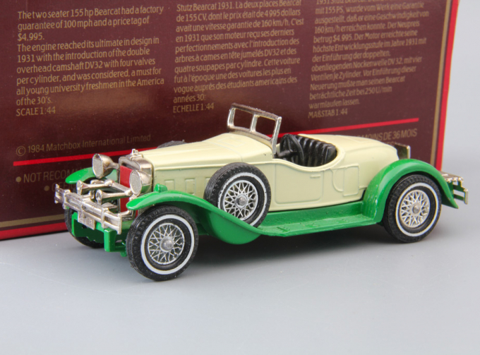 STUTZ Bearcat (1931), Models of Yesteryear, green / biege