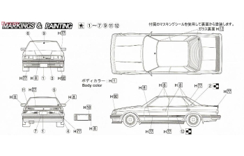 Сборная модель Toyota Mark II 2.0 Twin Turbo GX71