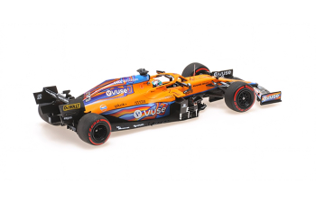 McLAREN F1 Mcl35l Team Mclaren N 3 Abu Dhabi Gp (2021) Daniel Ricciardo, Orange Light Blue