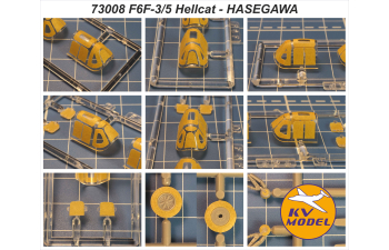 Маска окрасочная F6F-3/5/5E/5N/5K Hellcat / Hellcat Mk.I, Mk.II + маски на диски и колеса